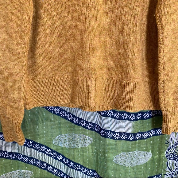 Pendleton Golden Copper Washable Shetland Wool Crewneck Sweater Size Medium - Picture 4 of 14
